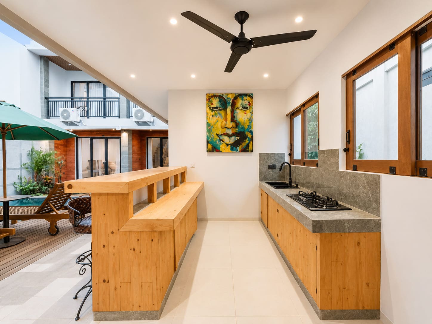 Shared Kitchen - Fully Equipped Cooking Area